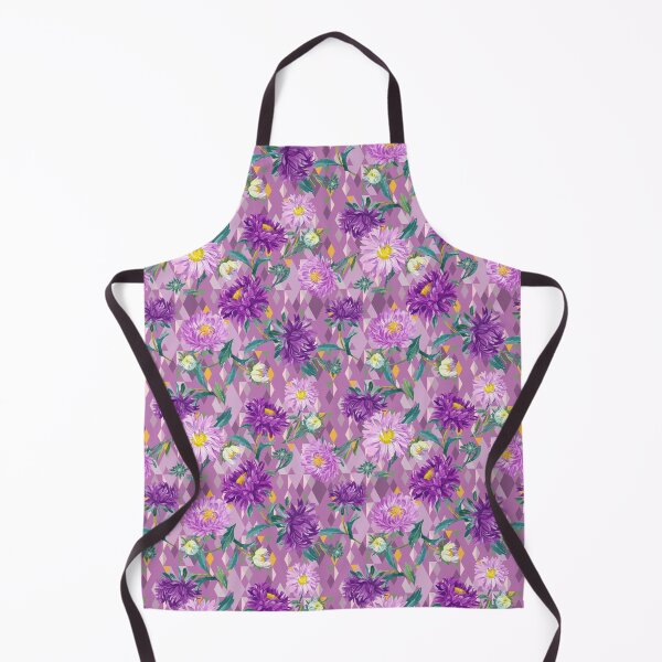 Item preview, Asters on violet Argyle background designed and sold by Irina Ivanova.