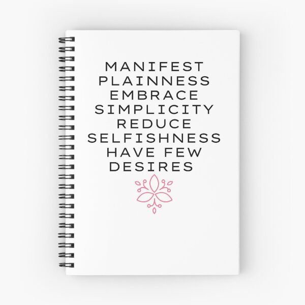 Item preview, Life Quote - Manifest Plainness Embrace Simplicity Reduce Selfishness Have Few Desires designed and sold by greenchimp.