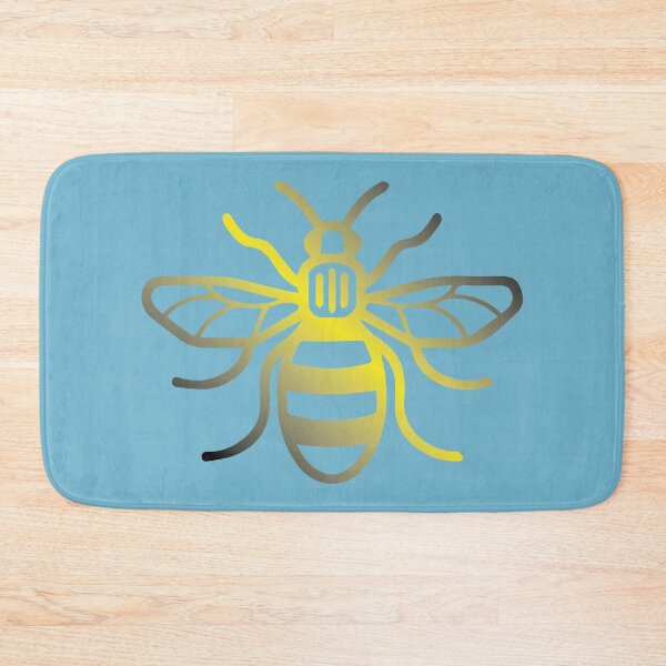 Item preview, Manchester Worker Bee In Yellow and Black designed and sold by HeffDesigns.