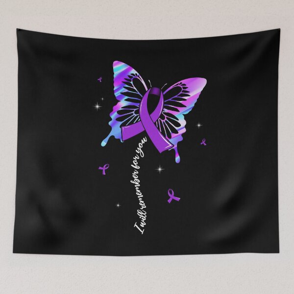 Item preview, Best Remember For You Alzheimers Warrior Birthday Shirt Awareness Ribbon Butterfly T Shirt designed and sold by tuanitus.