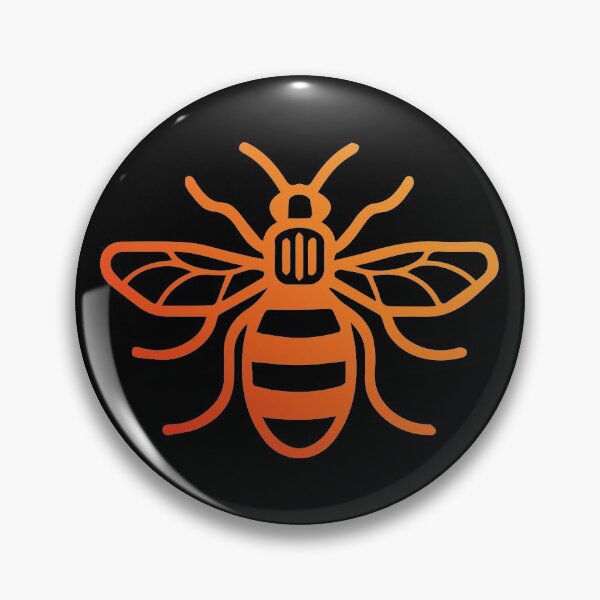 Item preview, Manchester Worker Bee in red designed and sold by HeffDesigns.