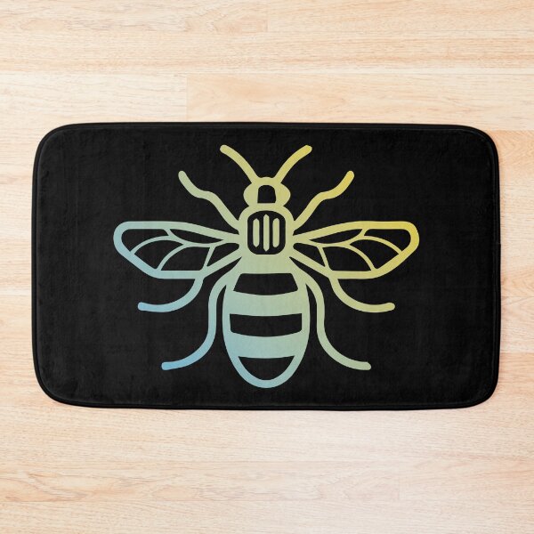 Item preview, Manchester Worker Bee in sky blue and yellow designed and sold by HeffDesigns.