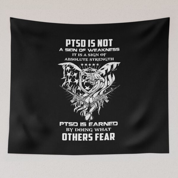 Item preview, Proud PTSD Warrior Birthday Shirt Veteran Awareness Military Freedom Independence Day T Shirt designed and sold by tuanitus.