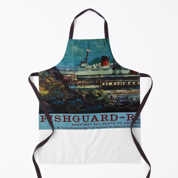 Item preview, Fishguard-Rosslare retro poster designed and sold by CorasPosters.