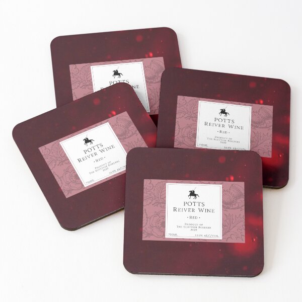 Item preview, POTTS Red Wine Label | Border Reivers designed and sold by yourscotborders.