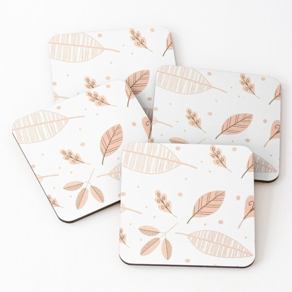 Item preview, Pastel Brown Leaves Pattern designed and sold by fudgecream.