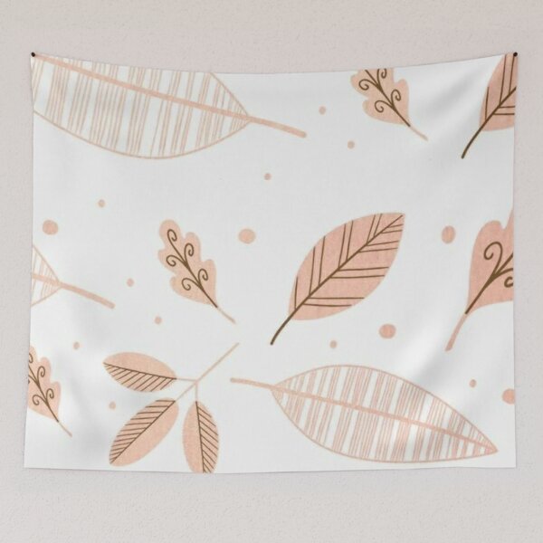 Item preview, Pastel Brown Leaves Pattern designed and sold by fudgecream.