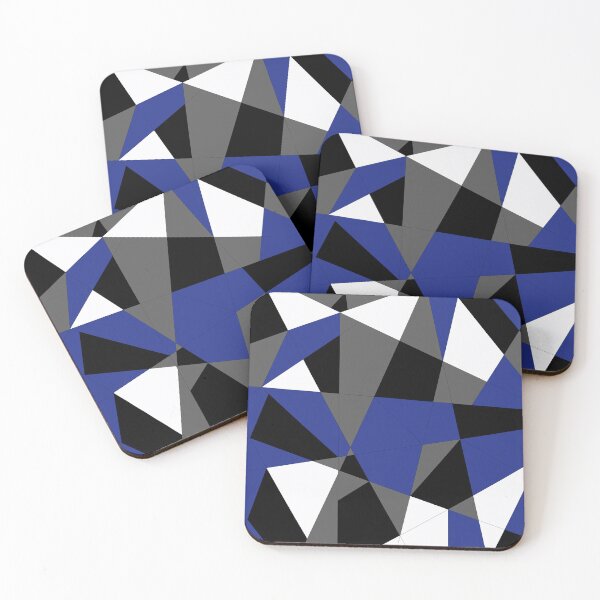 Item preview, Black, Gray, Blue, White Camo Pattern designed and sold by AlexRinzler.
