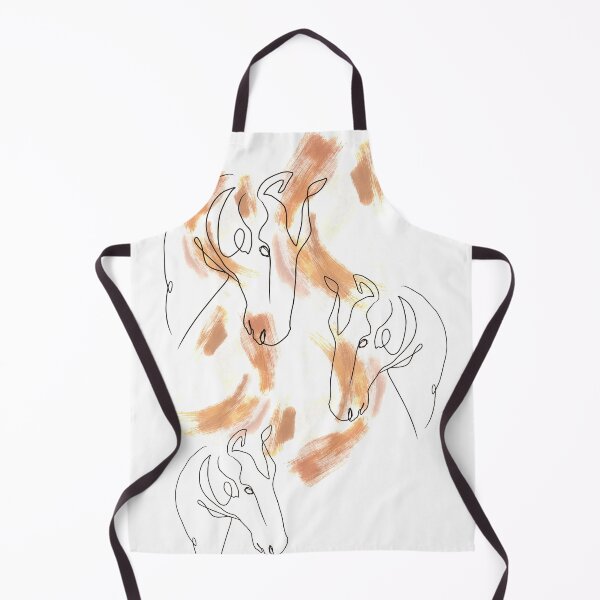 Item preview, Animal zoo print horse art painting lines designed and sold by Alillluna.