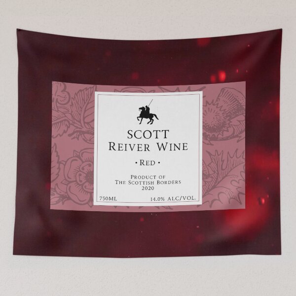 Item preview, SCOTT Red Wine Label | Border Reivers designed and sold by yourscotborders.