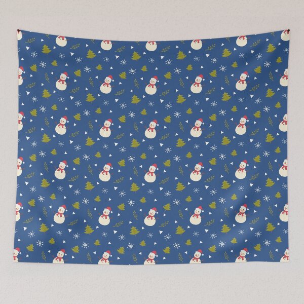 Item preview, Christmas Winter Snowman Snowmen Blue designed and sold by MrRoccoBlue.