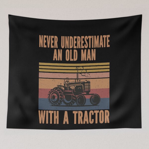 Item preview, Never Underestimate An Old Man With Tractor designed and sold by NisRayDesign.