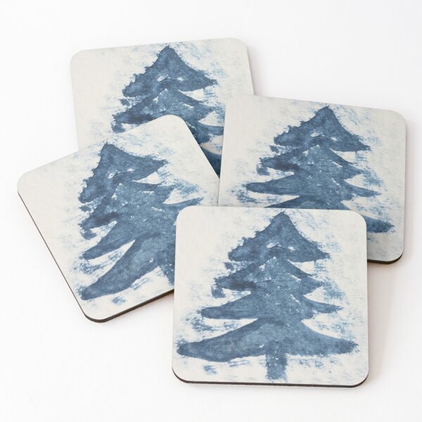 Item preview, Blue watercolour christmas tree designed and sold by Emma  Amies.