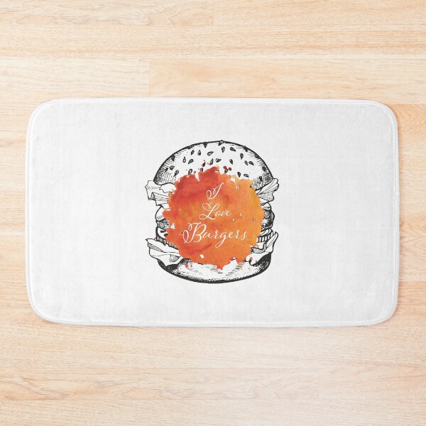 Item preview, I Love Burgers design designed and sold by Happiness Creators.