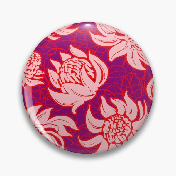 Item preview, Pattern with Telopea flowers on violet background designed and sold by Irina Ivanova.