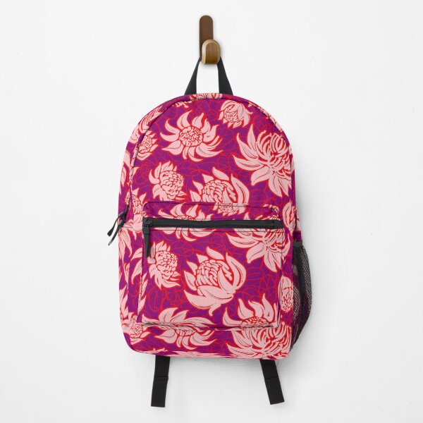 Item preview, Pattern with Telopea flowers on violet background designed and sold by Irina Ivanova.
