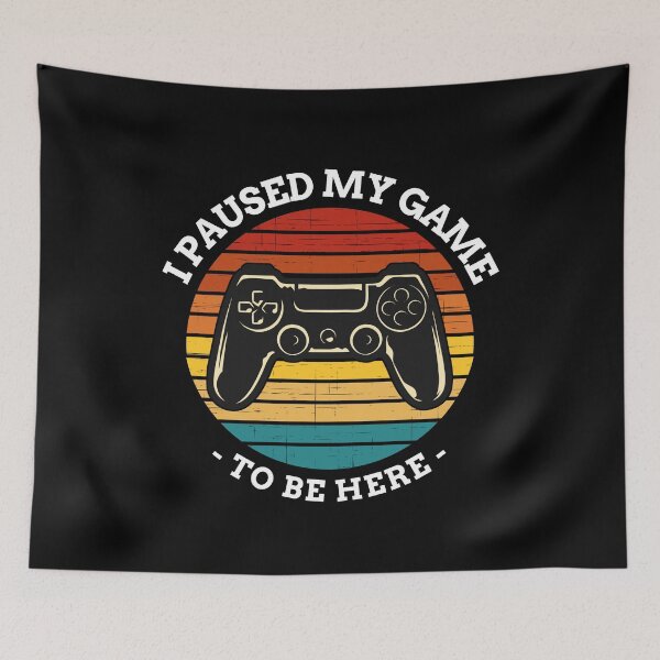 Item preview, I Paused My Game To Be Here Vintage Video Game designed and sold by TheStudioBee.