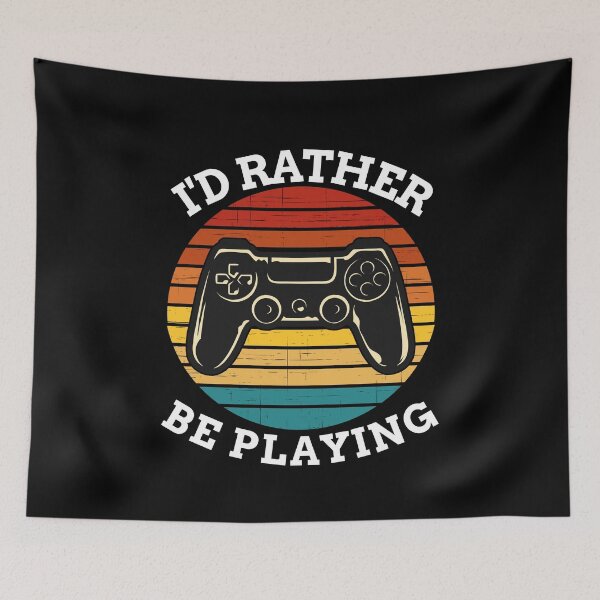 Item preview, I'd Rather Be Playing Vintage Video Game designed and sold by TheStudioBee.