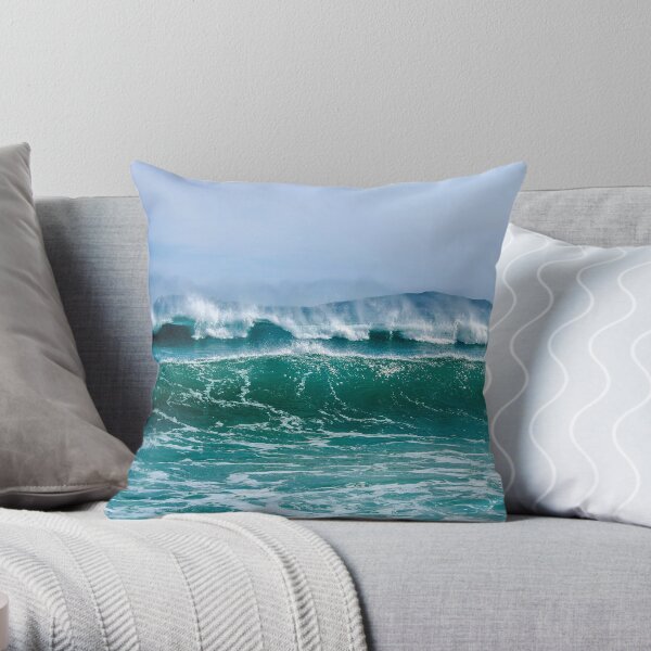 Breaking Waves Throw Pillow