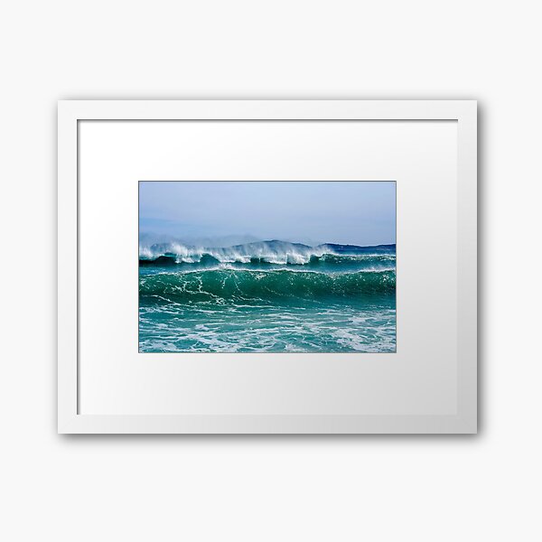 Breaking Waves Framed Art Print