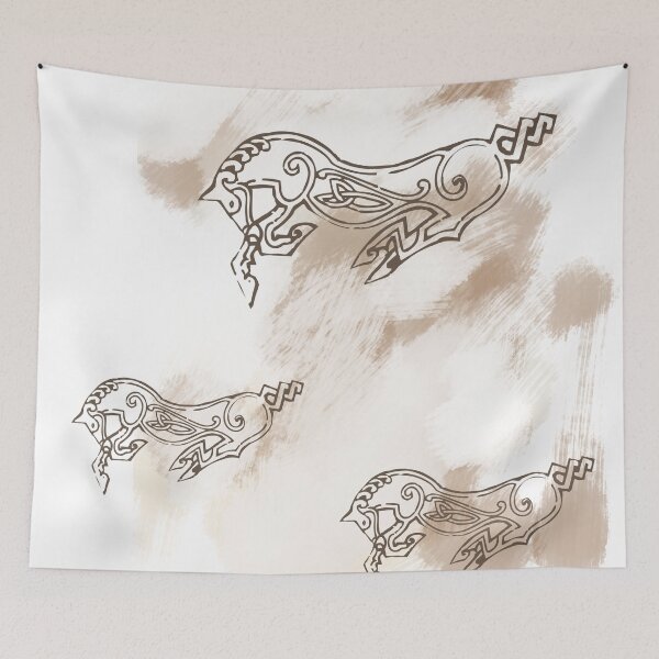 Item preview, Horse Ethno Art native illustration designed and sold by Alillluna.