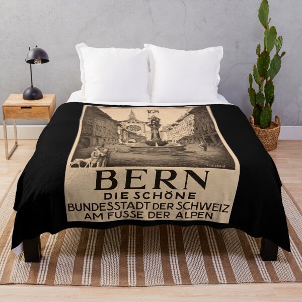 Item preview, Bern retro poster designed and sold by CorasPosters.