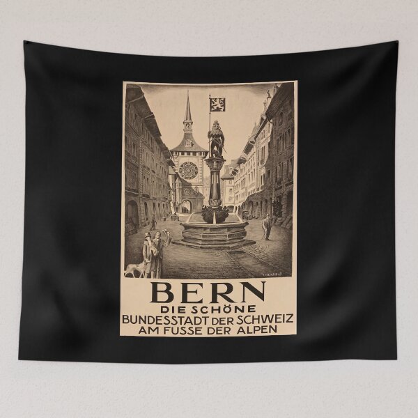 Item preview, Bern retro poster designed and sold by CorasPosters.