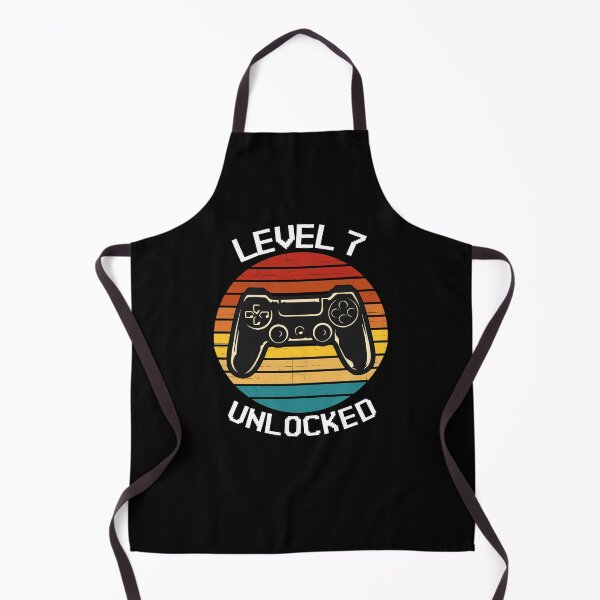 Item preview, Level 7 Unlocked Vintage Birthday Video Game designed and sold by TheStudioBee.