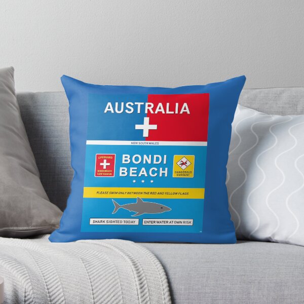 Australie Sydney Bondi Beach Surf Travel Affiche Vintage Affiche Voyage Coussin