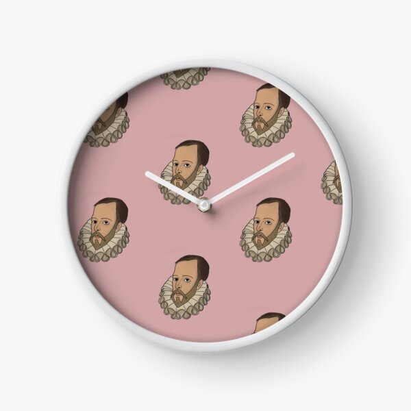 Ilustración digital Miguel de Cervantes Reloj