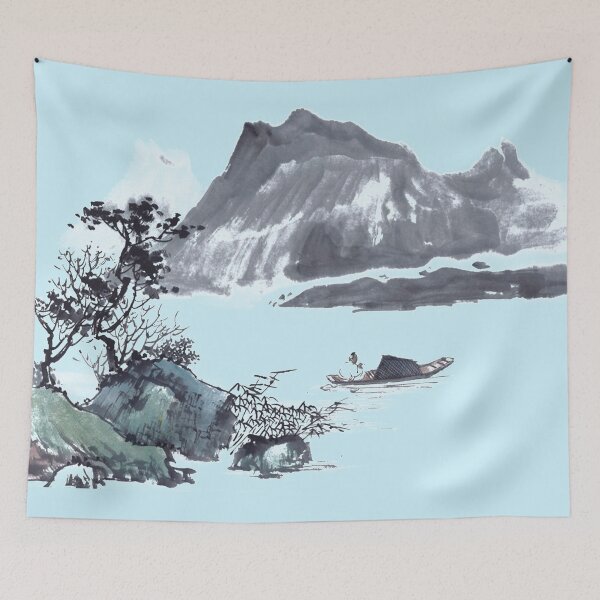Item preview, Vintage Japanese morning landscape designed and sold by MisoraA.