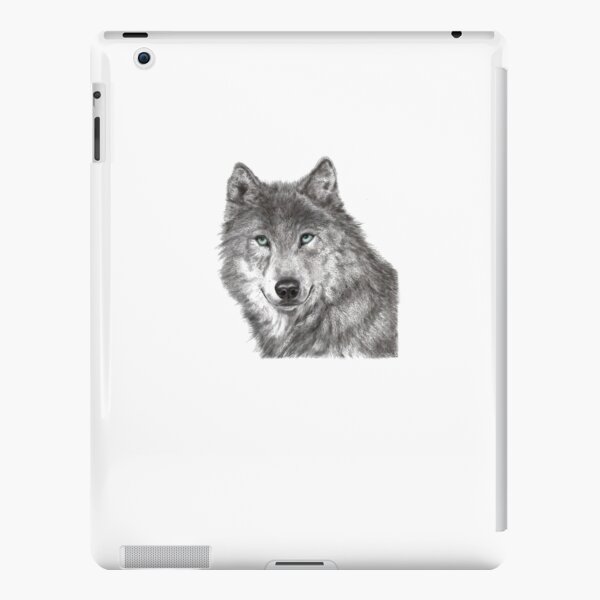 Grey wolf stare iPad Snap Case