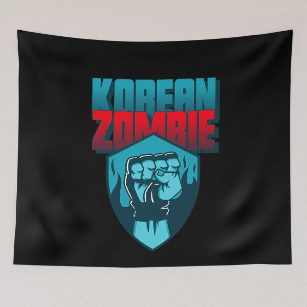 Item preview, Korean Zombie Fist In Flames designed and sold by jacks-tees.