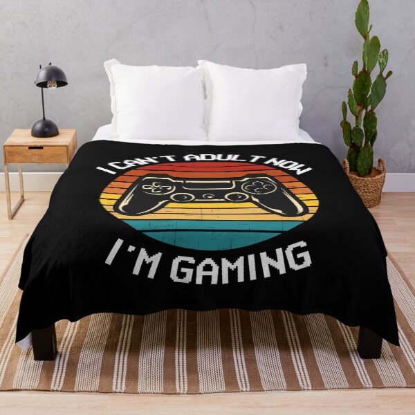 Item preview, I Can't Adult Now I'm Gaming Funny Vintage Video Game designed and sold by TheStudioBee.