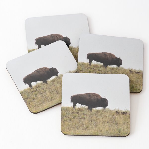Item preview, Lone Bison in Lamar Valley Yellowstone designed and sold by jrichard99.
