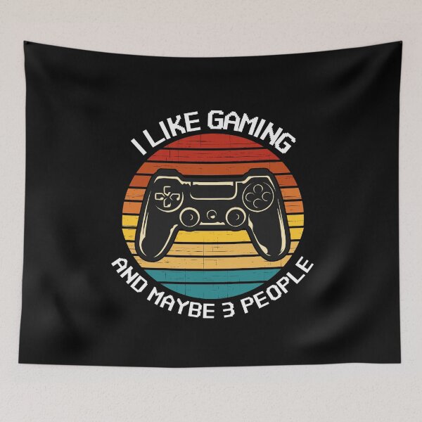 Item preview, I Like Gaming and Maybe 3 People Funny Vintage Video Game designed and sold by TheStudioBee.