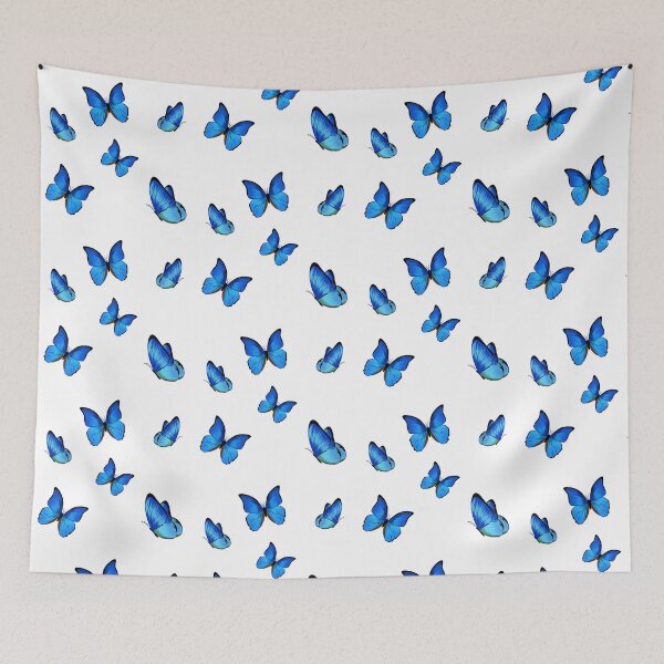 Item preview, Multiple Blue Butterflies sticker set designed and sold by ChriseryMerch.