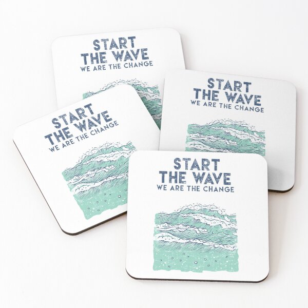Item preview, START THE WAVE We Are The Change Eco  designed and sold by a-little-ink.