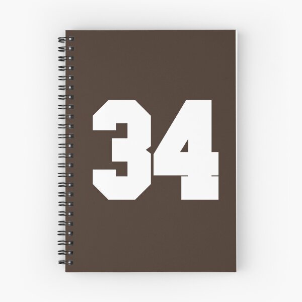Item preview, 34 Number Cleveland Sports Thirty-Four Brown Jersey designed and sold by HelloFromAja.