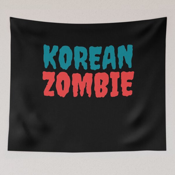 Item preview, Korean Zombie Text Creepy designed and sold by jacks-tees.