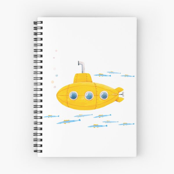 Artikelvorschau, Gelbe U-Boot-Aquarellmalerei entworfen und verkauft von Iwoko.