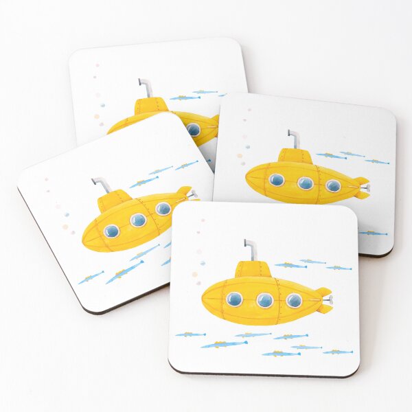 Item preview, Yellow Submarine Watercolor painting designed and sold by Iwoko.