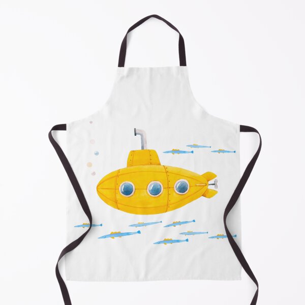 Item preview, Yellow Submarine Watercolor painting designed and sold by Iwoko.