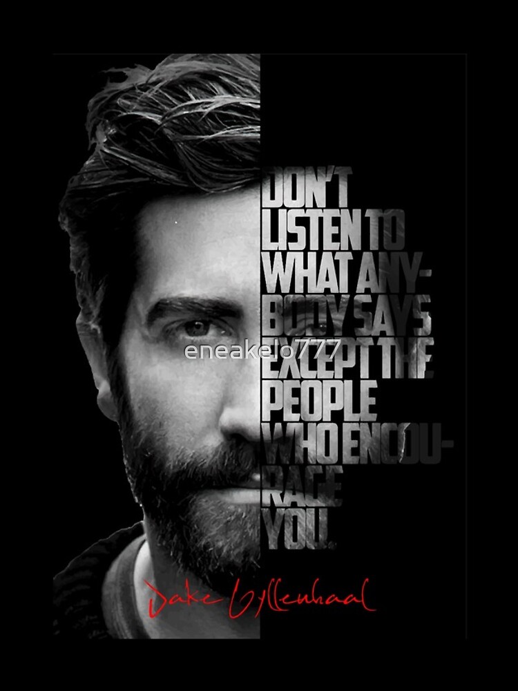 Thumbnail 4 of 4, iPhone Case, Black and white Jake Gyllenhaal quote. designed and sold by eneakelo777.