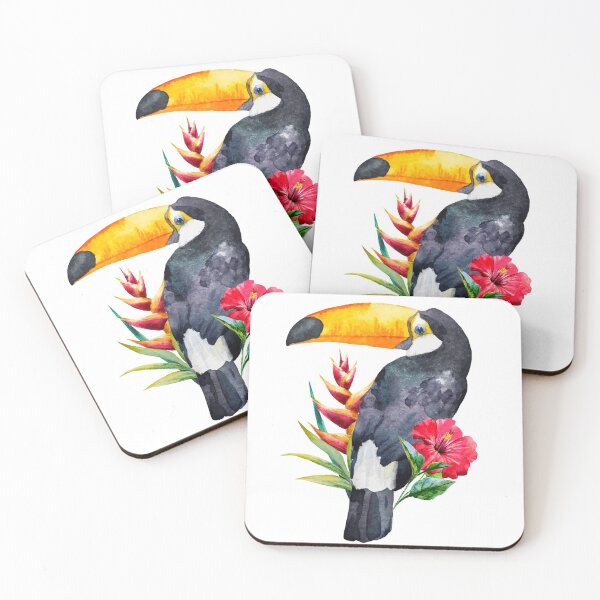 Item preview, Watercolor Exotic Toucan Painting designed and sold by Iwoko.