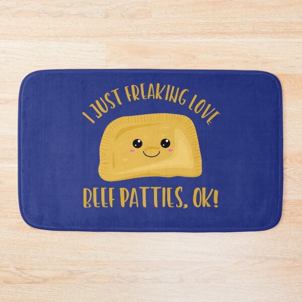 Item preview, I Just Freaking Love Beef Patties Ok! designed and sold by Kawaiindoodle.