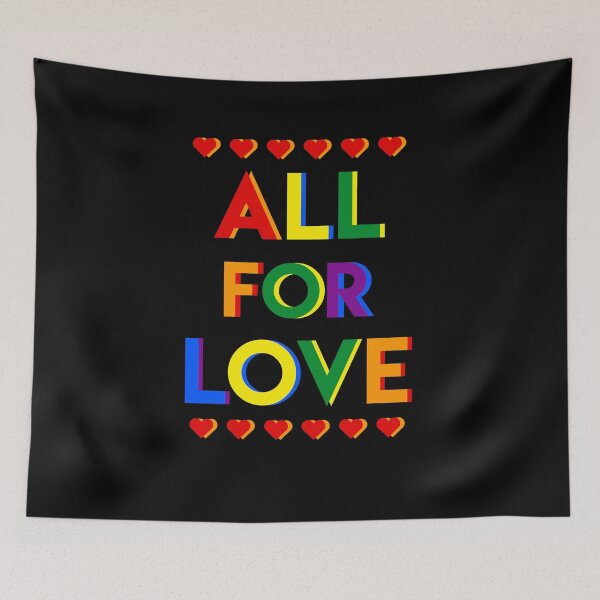 Item preview, All For Love - LGBTQ Support Sweatshirt designed and sold by styleofpop.