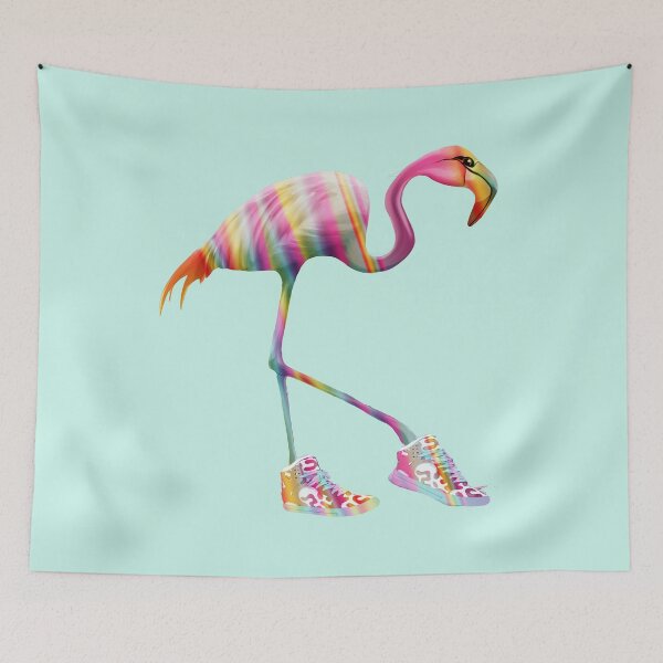 Item preview, Raimbow Banana Flamingo and  sneakers designed and sold by Collagedream.