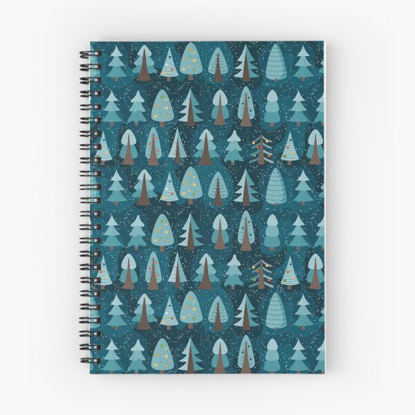 Item preview, Winter background of different Christmas trees designed and sold by Yuka-Krable.