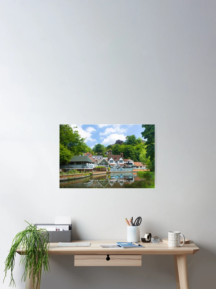 Thumbnail 2 of 3, Poster, English Country Riverside Scene designed and sold by Tom Carpenter.